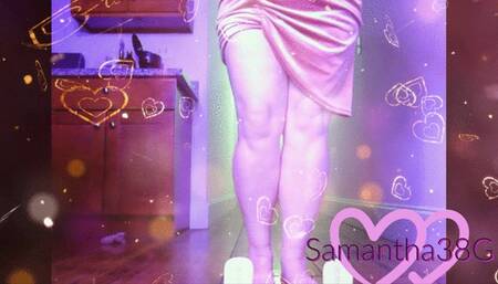 Samantha 38g perfect bbw feet, high heels and foot fetish Valentine's day 2023 WMV