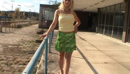 Joanna - Smoking In Miniskirt