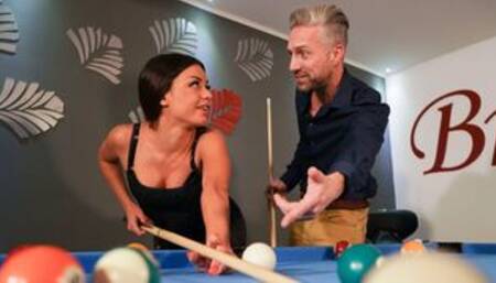 Sexy Italian filled with a creampie