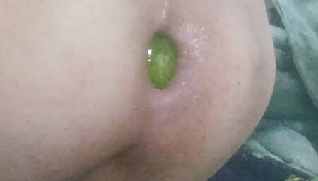 I have fun with a smaller cucumber up my ass for low budget. to the bottom.