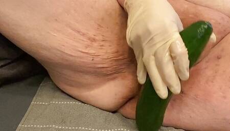 BHDL - SLUTTY SINKHOLE TRAINING - THICK CUCUMBER ASSFUCK WITH CUMMING -