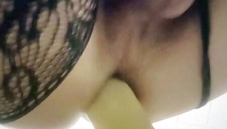 Gaping My amAss Bussi with the biggest Dildo .. Full vid OF