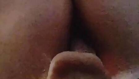 chubby trans ftm riding huge dildo