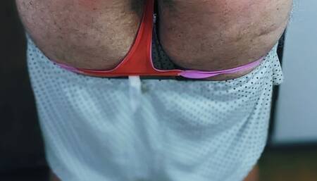 Houseboy spanked while doing dishes, then spanked outside