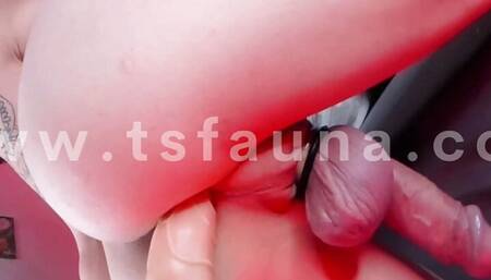 Horny Transgender girl massaging her anal