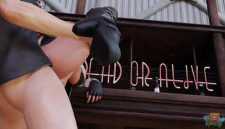 Homoka from DOA fools around - 3D HMV