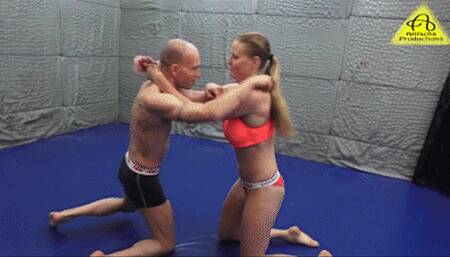 Andy vs Michael mixedwrestling