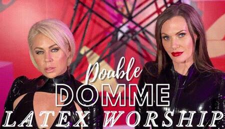 Double Domme Latex Worship ft Helena Locke