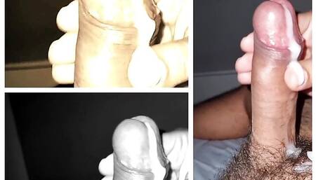 Two cumshots in 3 pictures