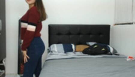 I feel very hot I call one of my fans and give him a nude show