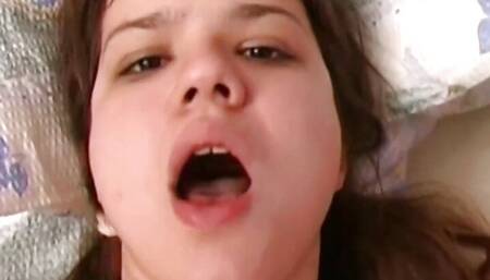 After the photoshoot this horny German girl is fucked by the photographer and his friend in all holes