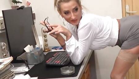 MyDirtyHobby - Job Interview For Vika_Viktoria Ends With A Good Fuck & A Big Load On Her Face