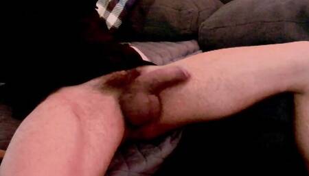 edging my thick uncut cock