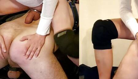 Ass spanked by master