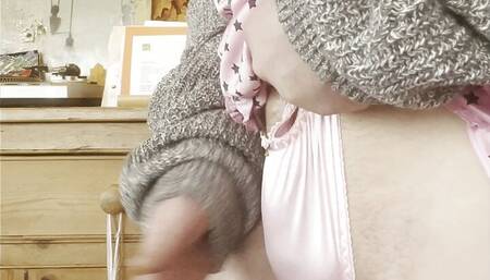 Daddy making me cum in my panties