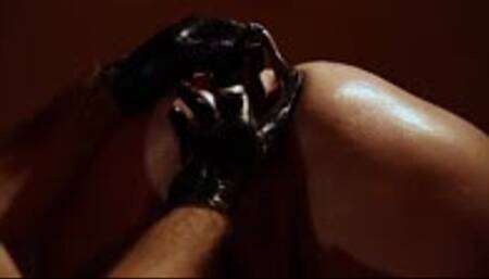 Huge anal gape with a medical speculum