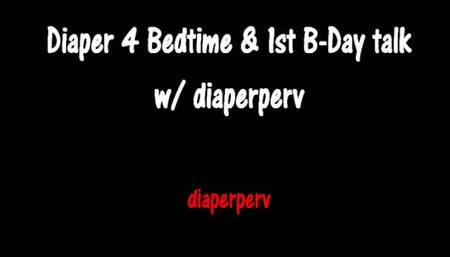 ABDL Audio Diaperperv Diapered for Bedtime & 1st Birthday tomorrow!