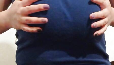 My big boobs in a t-shirt - DepravedMinx