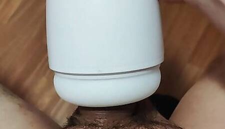 Marvin testing and reviewing his new sucking an vibrating masturbator