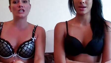 Get on your knees and suck his cock