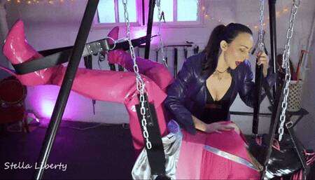 Candi's New Tits and Pegging - Stella Liberty Femdom Sissy Anal Strap On - hd mp4