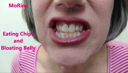 Eating Chips and Bloating Belly