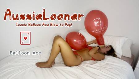 Blow To Pop Balloon Ace Logo Balloons!