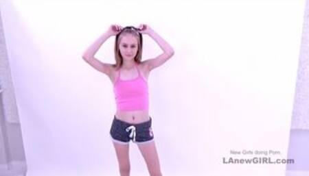 Cute 18yo teen gets fucked and creampied