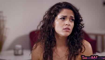 Mad small titted lesbian fucks her shaved friend with dildo