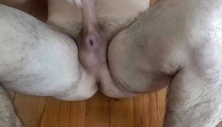 The carrot in the ass makes me enjoy it big! What do you think about the dimple in my testicles?