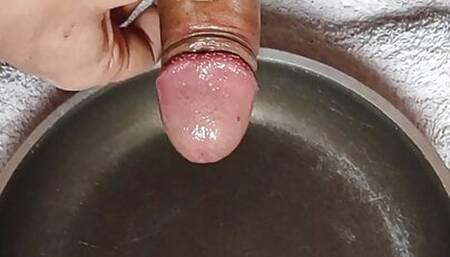 Masturbating and cumming big loads on a pan, should I eat i all?