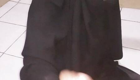 My wife give handjob for husban bos