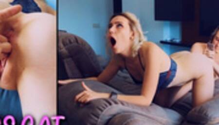 ✮STEPSISTER REAL ORGASM✮ ROUGH FUCK with FINGER in ASS