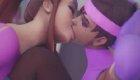 Brigitte and Sombra Lesbian Workout