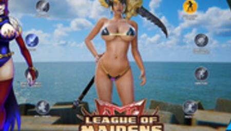 Let's Play League of Maidens Part 4 Bikini time!