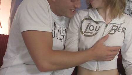 Big-cocked guy seduces foxy-haired girl into sex