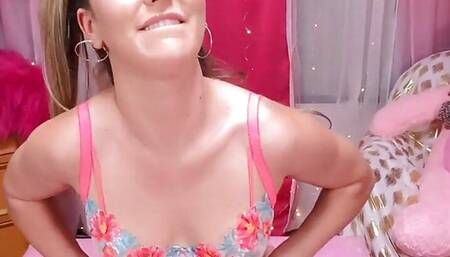 JOI stepdaughter fingers cunt 4 stepdad while taboo talks