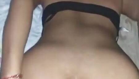 In four with my girlfriend and I cum on top of her real sex