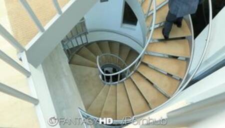 Holly Michaels Massages two Guys Turns into Threesome