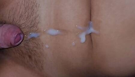 cumshot while my family is next door