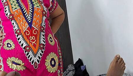 Mature woman with big ass sucks her stepson's cock