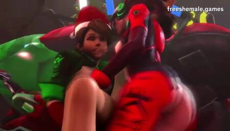 NEW 3D Shemale FUTANARI 2023 Game Sex 03