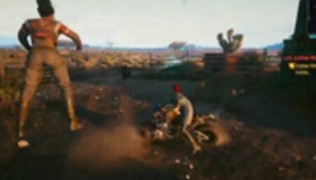 Cyberpunk 2077 Panam doesn't need a bike where shes going!