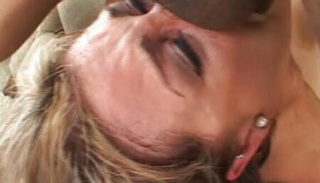 Short haired German chick gets her mouth filled by BBC's