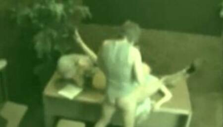 Office whore fucked accross the desk