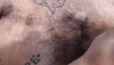 Straight Chad Turner masturbates big dick and cums solo