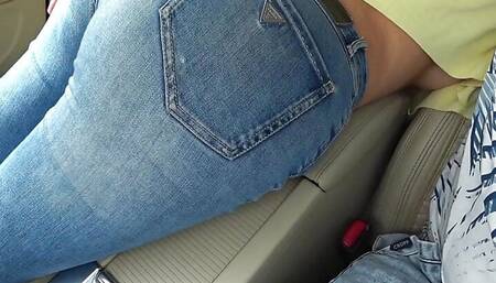 hot sex in a car on the side of the road
