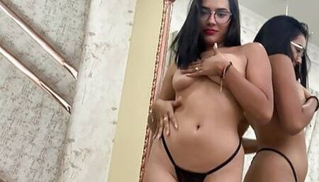 When my parents are away from home I love to show off my body