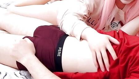 Cute homemade sex with cum in the ass