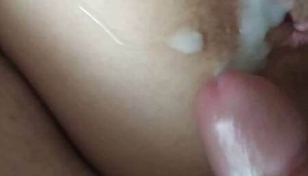 Fucked my wife and filled her ass with sperm